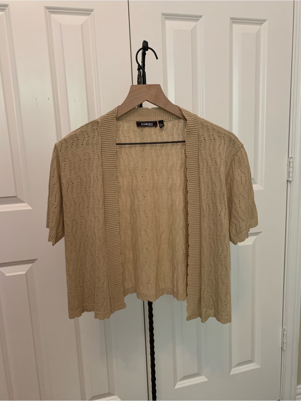 Elementz Beige Knit Cardigan